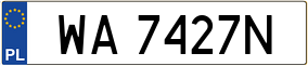 Trailer License Plate